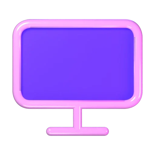 Icona 3D: monitor